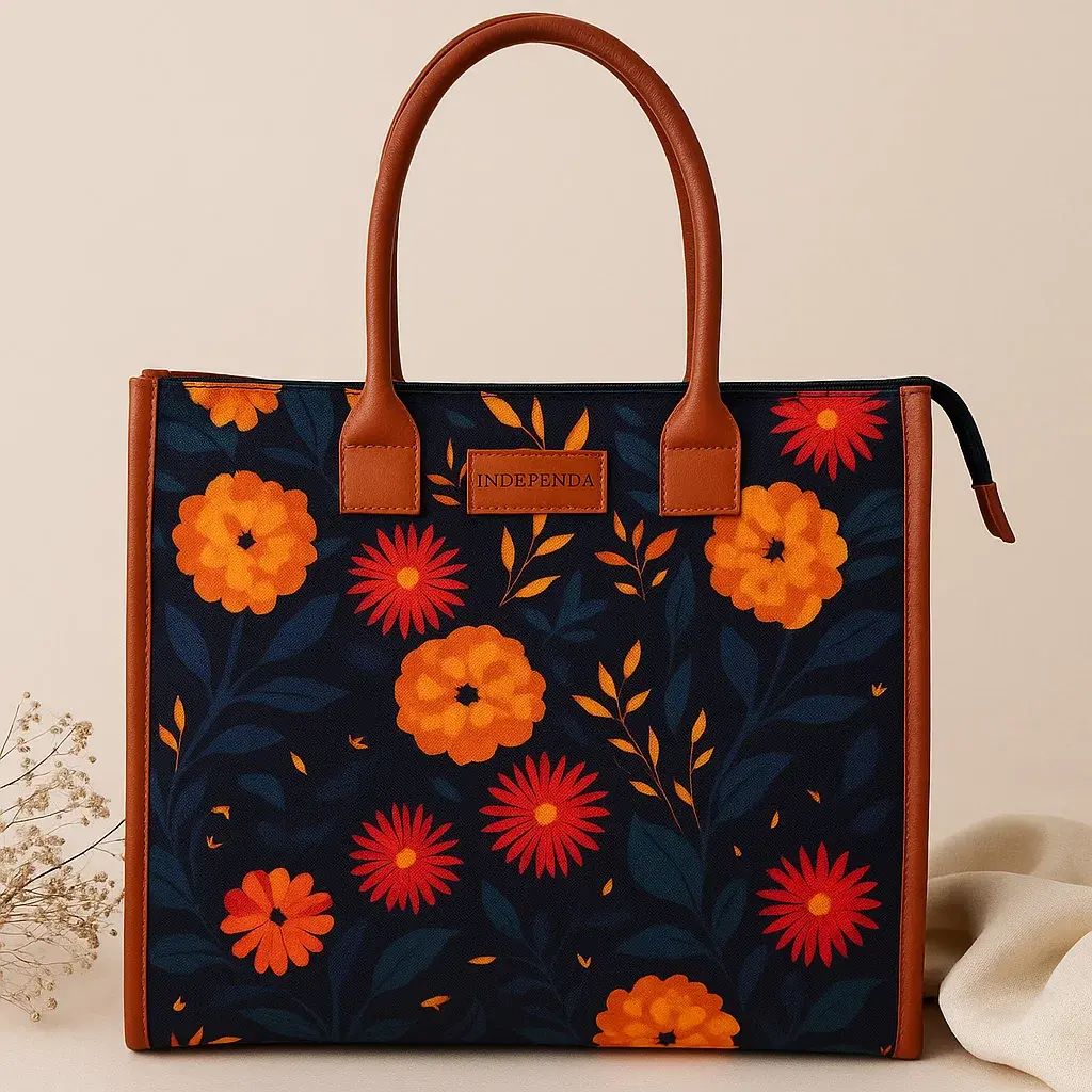 Midnight Marigold Book Tote