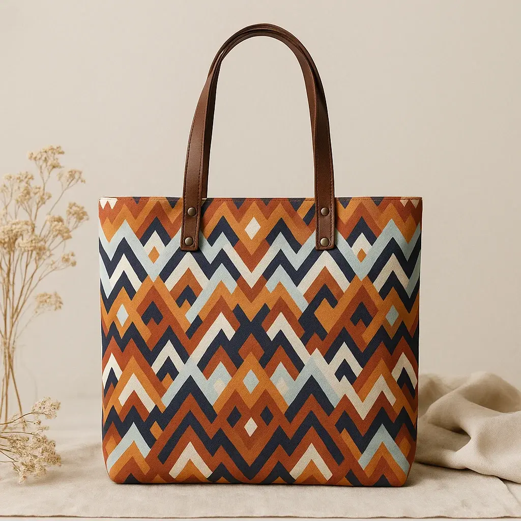Zigzag Zariya Print Tote bag