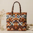 Zigzag Zariya Print Tote bag