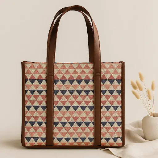 [OFC005] Terracotta Prism office Tote bag 