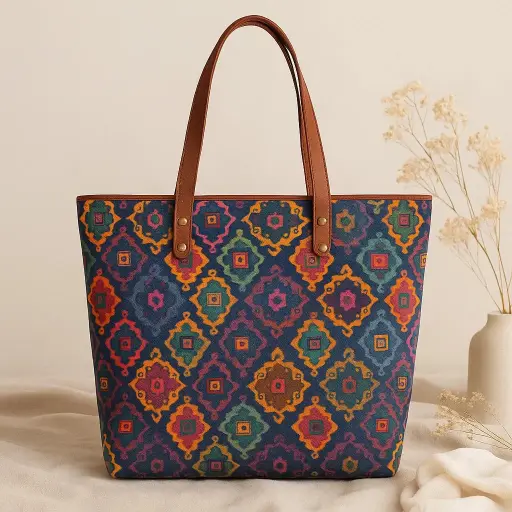 [TT003] Navrang Ikat Print Tote Bag